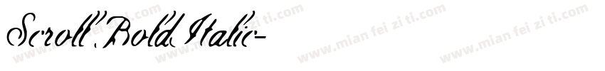 Scroll BoldItalic字体转换